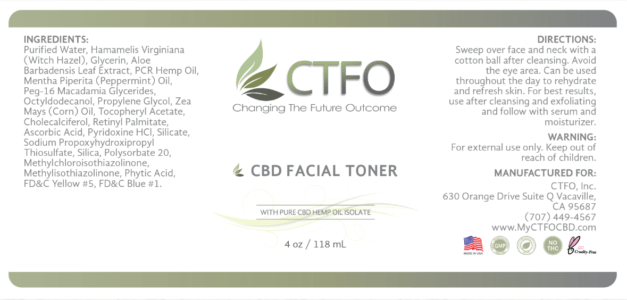 ctfo facial tonel label