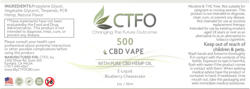 ctfo cbd vape oil