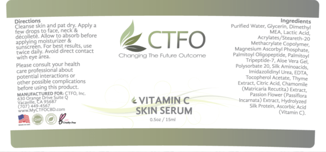 ctfo vitamin c skin serum label