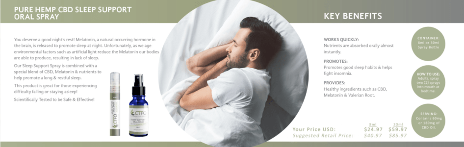 ctfo cbd oil sleep oral spray man sleeping calmly does cbd oil help sleep