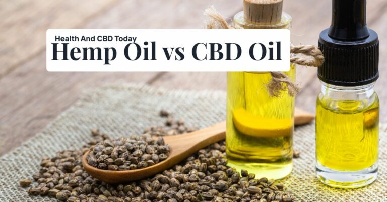 Hemp seeds, hemp oil, and CBD bottle on a light background